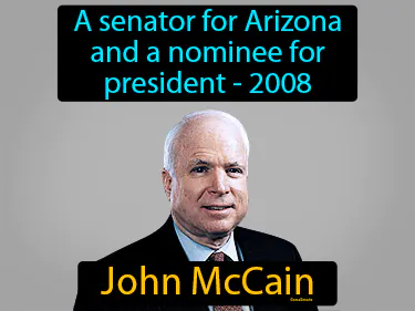 a senator for Arizona and a nominee for president - 2008