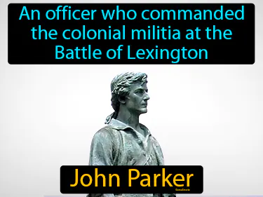 an officer who commanded the colonial militia at the Battle of Lexington