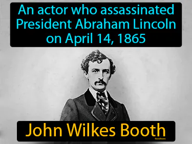 an actor who assassinated President Abraham Lincoln on April 14, 1865