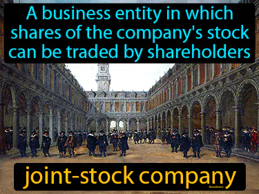 a business entity in which shares of the company's stock can be bought and sold by shareholders