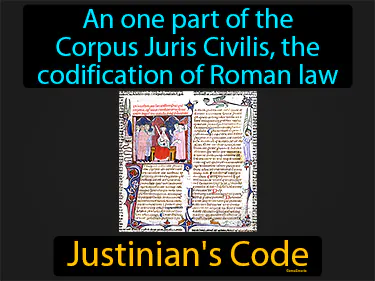 an one part of the Corpus Juris Civilis, the codification of Roman law