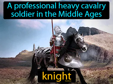 A professional heavy cavalry soldier in the Middle Ages