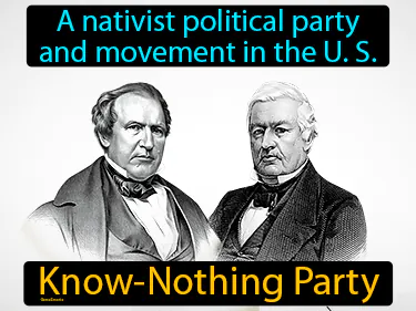 a nativist political party and movement in the U. S.