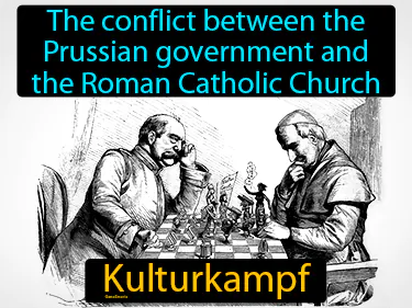 The conflict between the Prussian government and the Roman Catholic Church