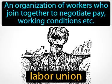 an organization of workers who join together to negotiate pay, working conditions etc.