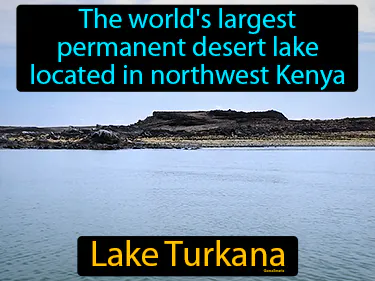 the world's largest permanent desert lake located in northwest Kenya