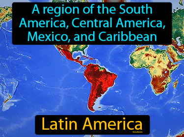 a region of the South America, Central America, Mexico, and Caribbean