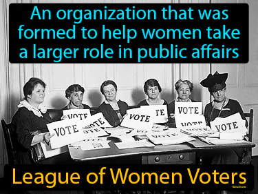 an organization that was formed to help women take a larger role in public affairs