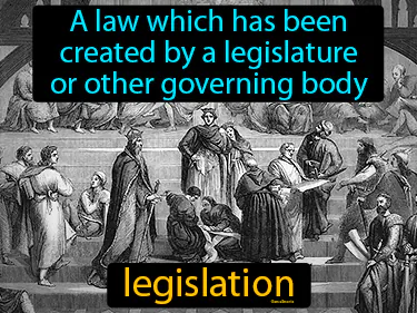 a law which has been created by a legislature or other governing body
