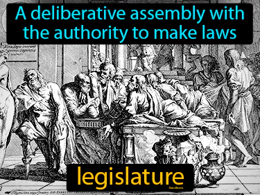 A deliberative assembly with the authority to make laws
