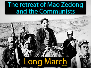 the retreat of Mao Zedong and the Communists