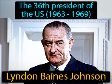 the 36th president of the US (1963 - 1969)