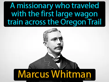 a missionary who traveled with the first large wagon train across the Oregon Trail