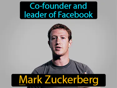 co-founder and leader of Facebook