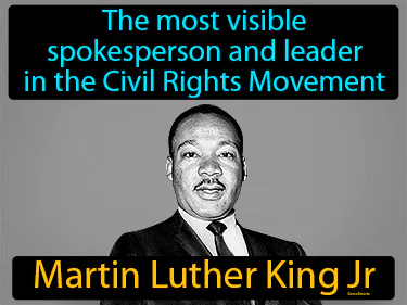 the most visible spokesperson and leader in the Civil Rights Movement