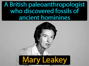a British paleoanthropologist who discovered fossils of ancient hominines
