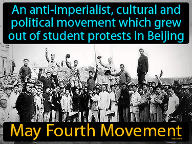 An anti-imperialist, cultural and political movement which grew out of student protests in Beijing