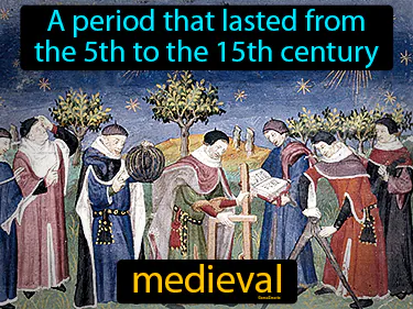 A period that lasted from the 5th to the 15th century