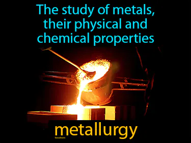 the study of metals, their physical and chemical properties