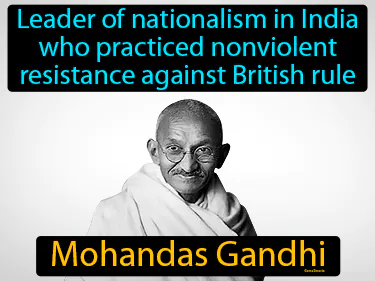 a leader of nationalism in India who practiced nonviolent resistance against British rule