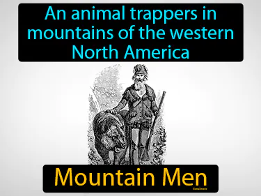 an animal trappers in mountains of the western North America