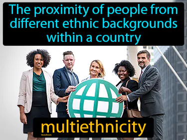 The proximity of people from different ethnic backgrounds within a country