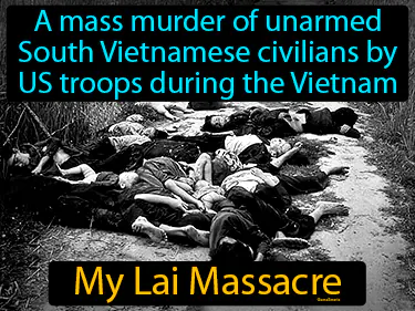 the mass murder of South Vietnamese civilians by US troops