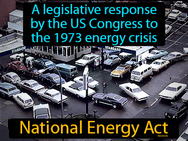a legislative response by the US Congress to the 1973 energy crisis