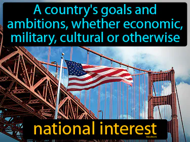 a country's goals and ambitions, whether economic, military, cultural or otherwise