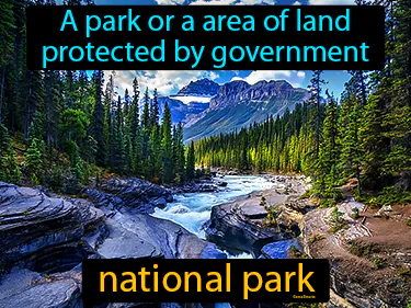 a park or a area of land protected by government