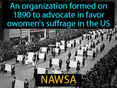 formed in 1890 to advocate women's suffrage in the US