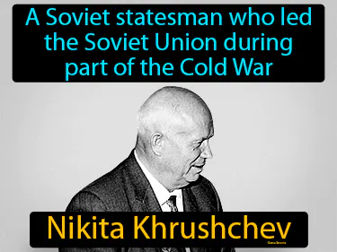 a Soviet statesman who led the Soviet Union during part of the Cold War