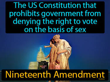 prohibits the government from denying the right to vote on the basis of sex