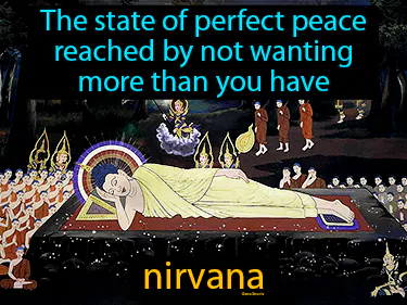 the state of perfect peace reached by not wanting more than you have