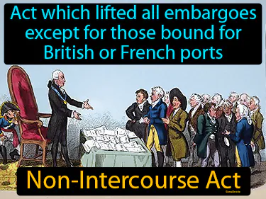 act which lifted all embargoes except for those bound for British or French ports