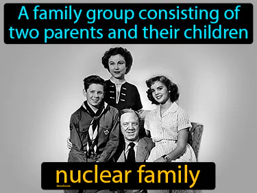 a family group consisting of two parents and their children