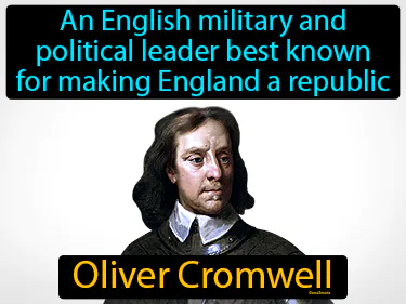 An English military and political leader best known for making England a republic
