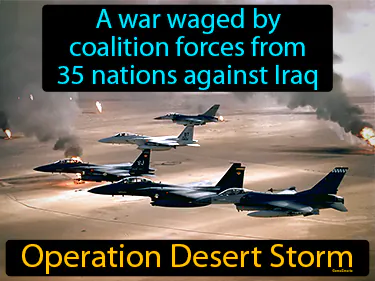 a war waged by coalition forces from 35 nations against Iraq