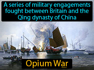 A series of military engagements fought between Britain and the Qing dynasty of China