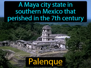 a Maya city state in southern Mexico that perished in the 7th century