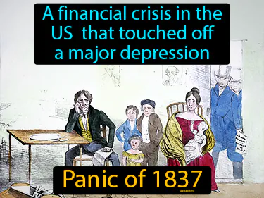 a financial crisis in the US that touched off a major depression