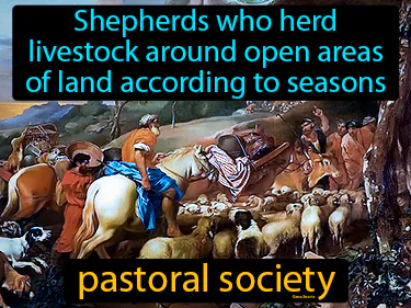 shepherds who herd livestock around open areas of land according to seasons