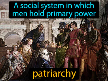 A social system in which men hold primary power