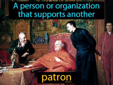a person or organization that supports another