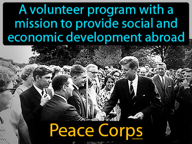 a volunteer program with a mission to provide social and economic development abroad