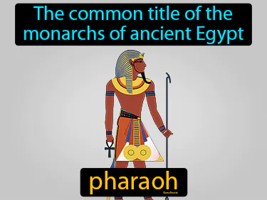 the common title of the monarchs of ancient Egypt