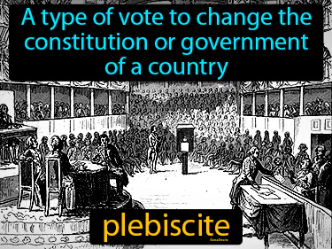 A type of vote to change the constitution or government of a country