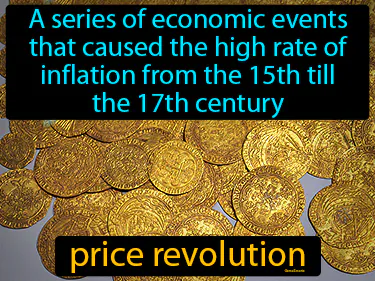 A series of economic events that caused the high rate of inflation from the 15th till the 17th century