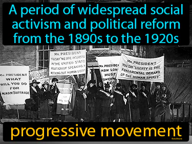 a period of widespread social activism and political reform from the 1890s to the 1920s