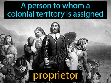 a person to whom a colonial territory is assigned